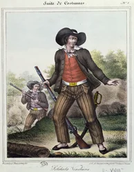 Soldaten der Vendée zur Zeit der Französischen Revolution, ca. 1845